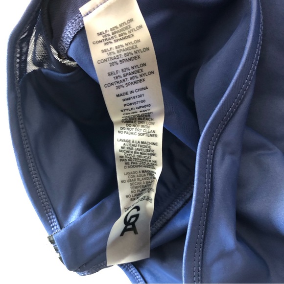 Good American Performance The Power Zip Sports Bra Blue Size "1" US small - Picture 4 of 4